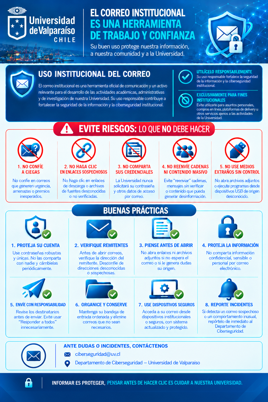 [Ciberconsejos] Buenas prácticas en el uso del correo institucional